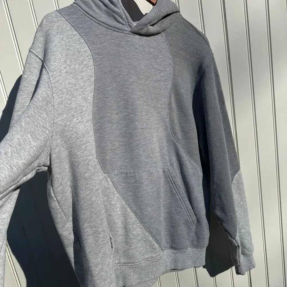 Alo Yoga Make Waves Hoodie Small Womens / XS Mens Athletic Heather Grey Tonal - Picture 4 of 16